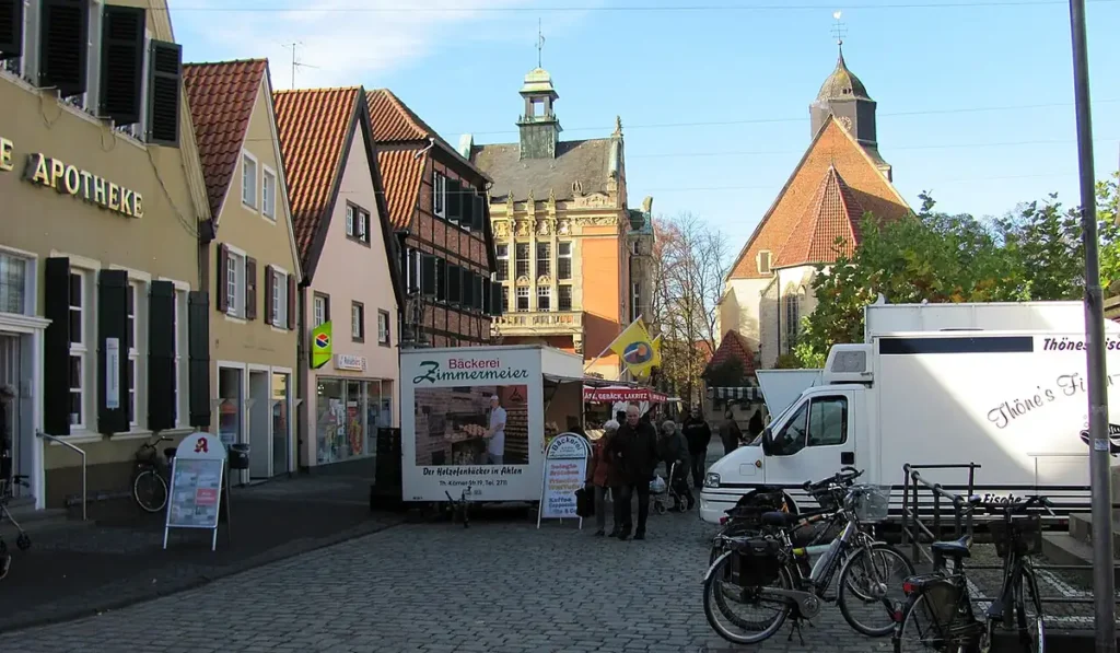 Stadtansicht von Ahlen – Berufsleben gestalten und regionale Jobs bei CALUMA finden