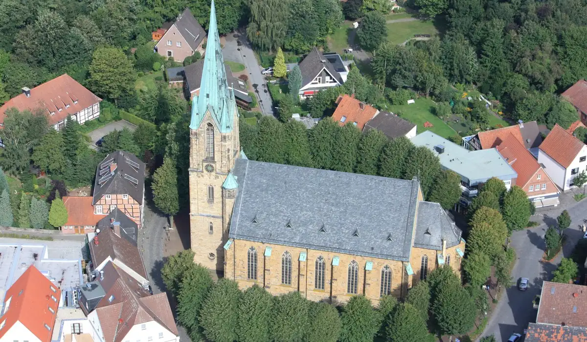 Stadtansicht von Harsewinkel – Einsatzort für Chef-Hostessen bei Messen, Events, Kongressen und Hospitality über CALUMA