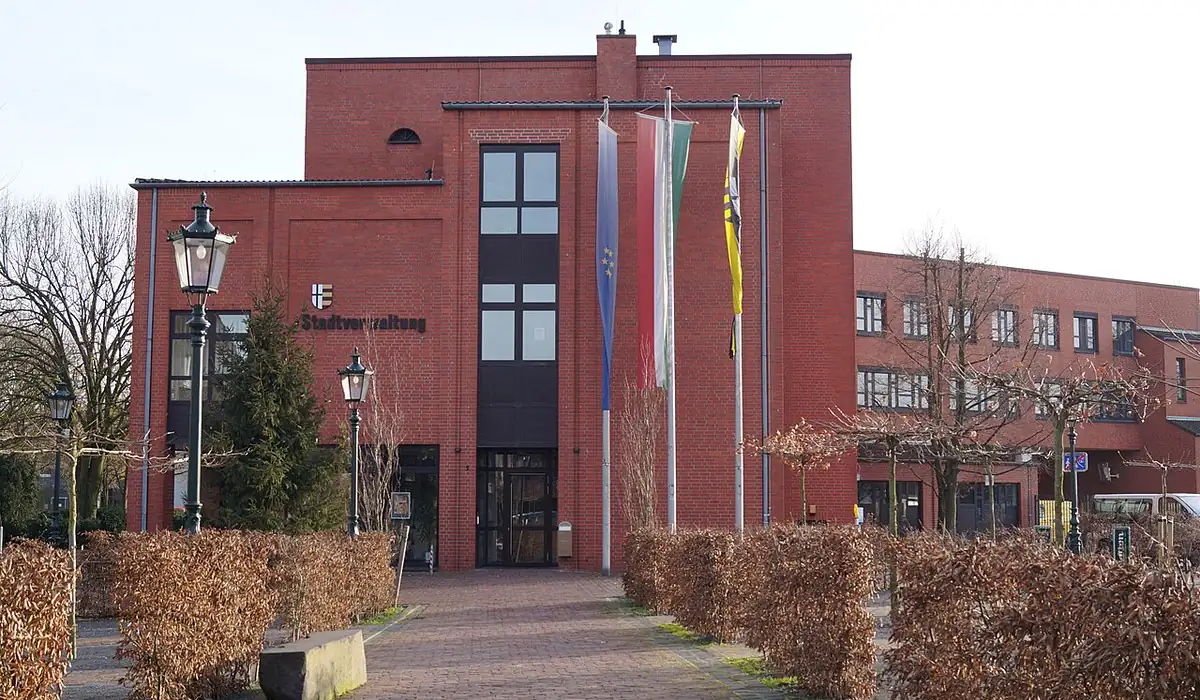 Stadtansicht von Korschenbroich – Einsatzort für Empfangsmitarbeiter in Besucherbetreuung, Telefonzentrale und Front Office | CALUMA
