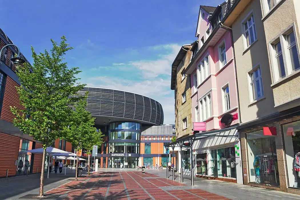 Stadtansicht von Leverkusen – Einsatzort für Interviewer bei Kundenbefragungen, Marktforschung, Meinungsforschung und Field Research über CALUMA