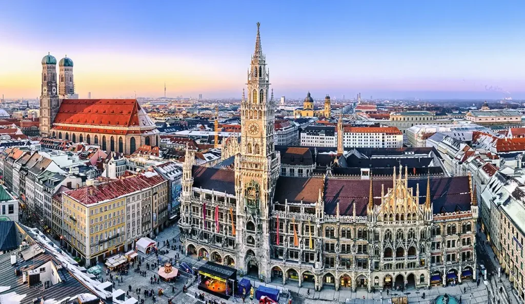 Stadtansicht von München – regional Personal für unterschiedliche Branchen finden | CALUMA