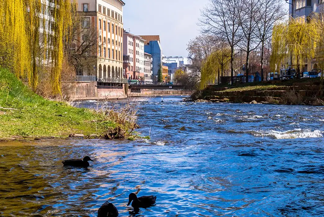 Stadtansicht von Pforzheim – Einsatzort für Interviewer bei Kundenbefragungen, Marktforschung, Meinungsforschung und Field Research über CALUMA