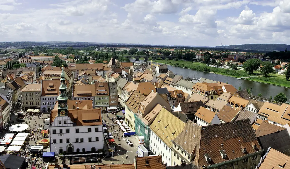 Stadtansicht von Pirna – Einsatzort für Fahrer in Transport, Zustellung und Fahrdiensten | CALUMA