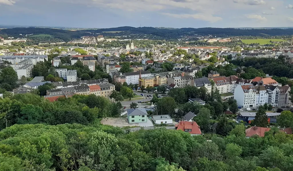 Stadtansicht von Plauen – regionale Jobsuche und Jobvermittlung bei CALUMA