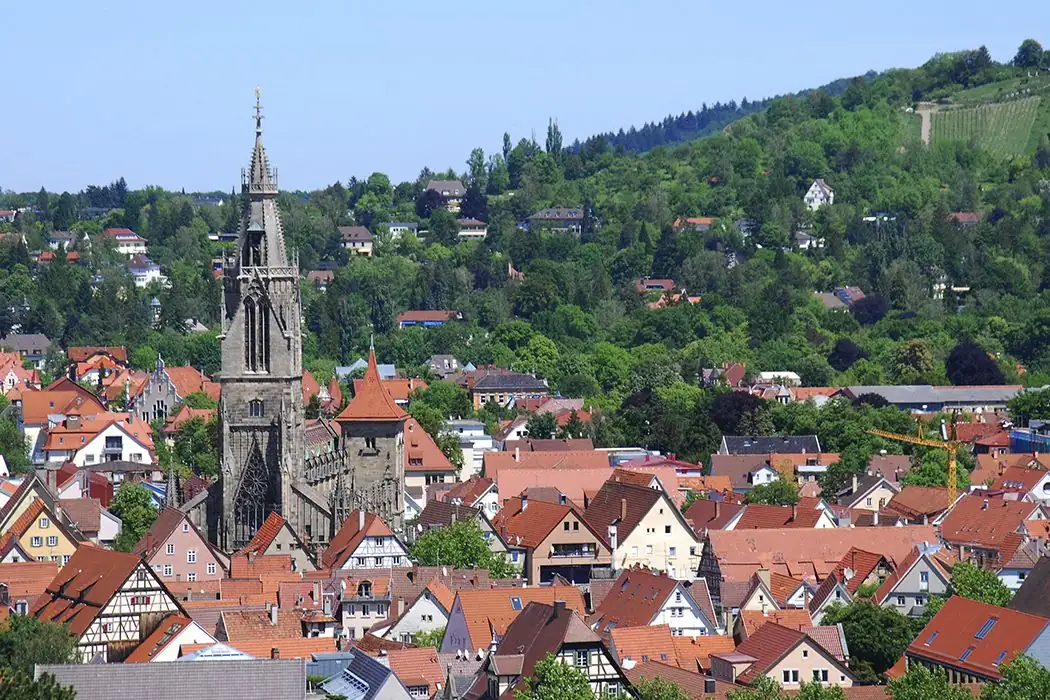 Stadtansicht von Reutlingen – Einsatzort für Hostessen bei Messen, Kongressen, Events, Empfängen, Promotionaktionen und Hospitality über CALUMA