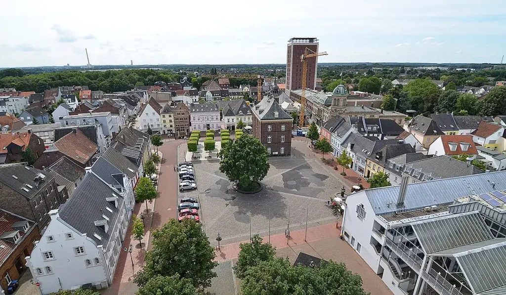 Stadtansicht von Rheinberg – regionale Jobsuche und Jobvermittlung bei CALUMA