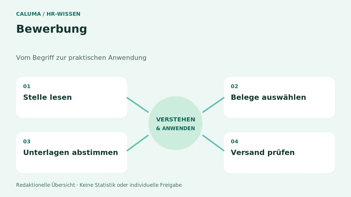Bewerbung – grafische Orientierung