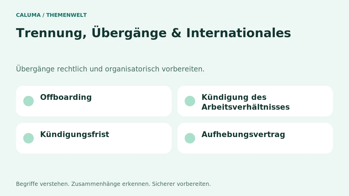 Trennung, Übergänge & Internationales – grafische Orientierung