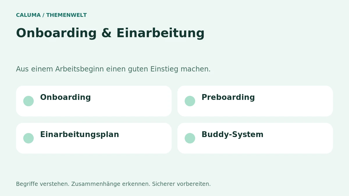 Onboarding & Einarbeitung – grafische Orientierung