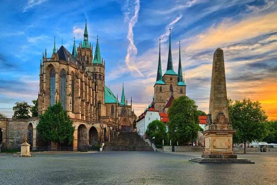 Stadtansicht von Erfurt