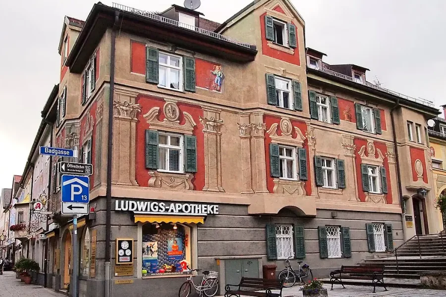 Stadtansicht von Garmisch-Partenkirchen, M