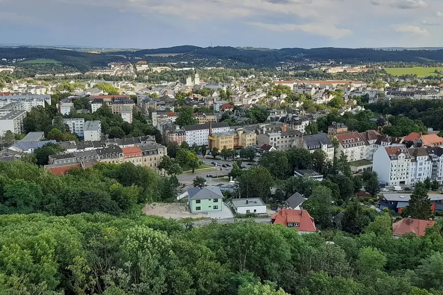 Stadtansicht von Plauen