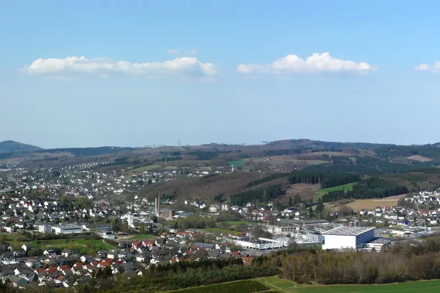 Stadtansicht von Sundern (Sauerland)
