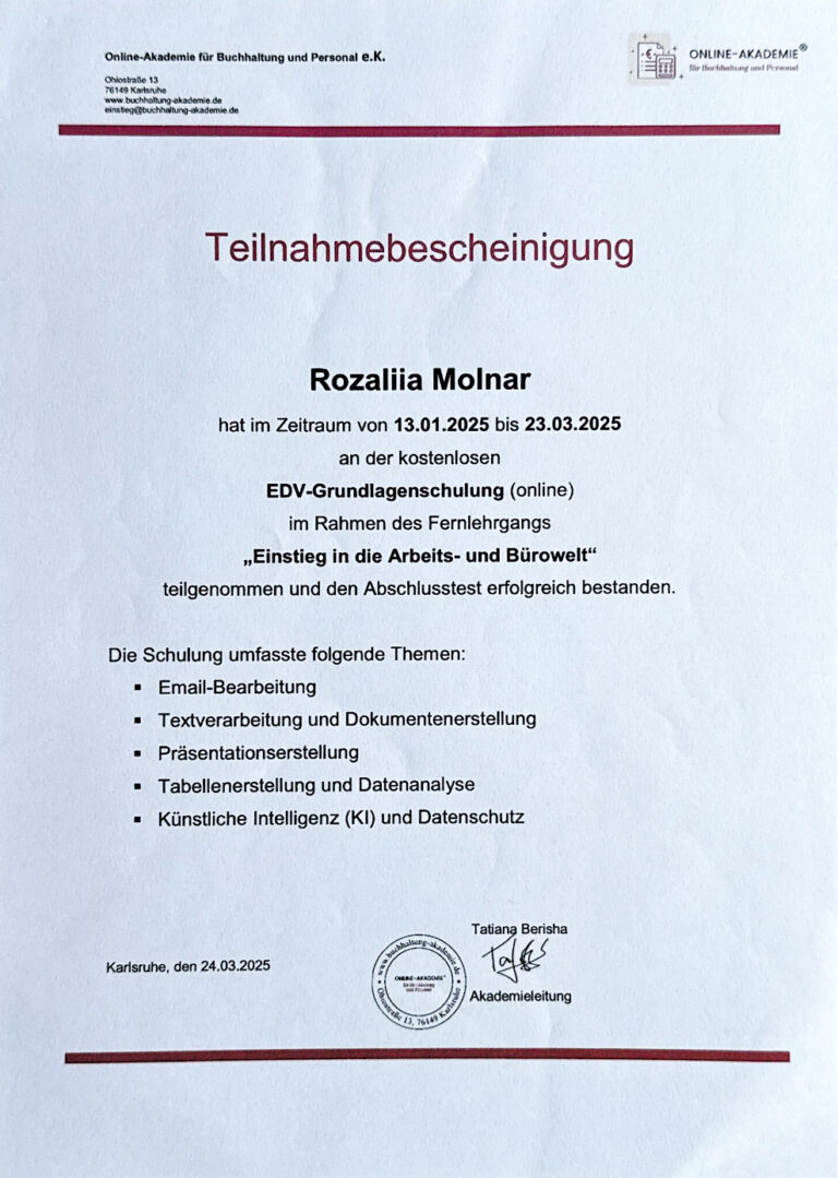 Weiteres Profilfoto 3 von Rozaliia
